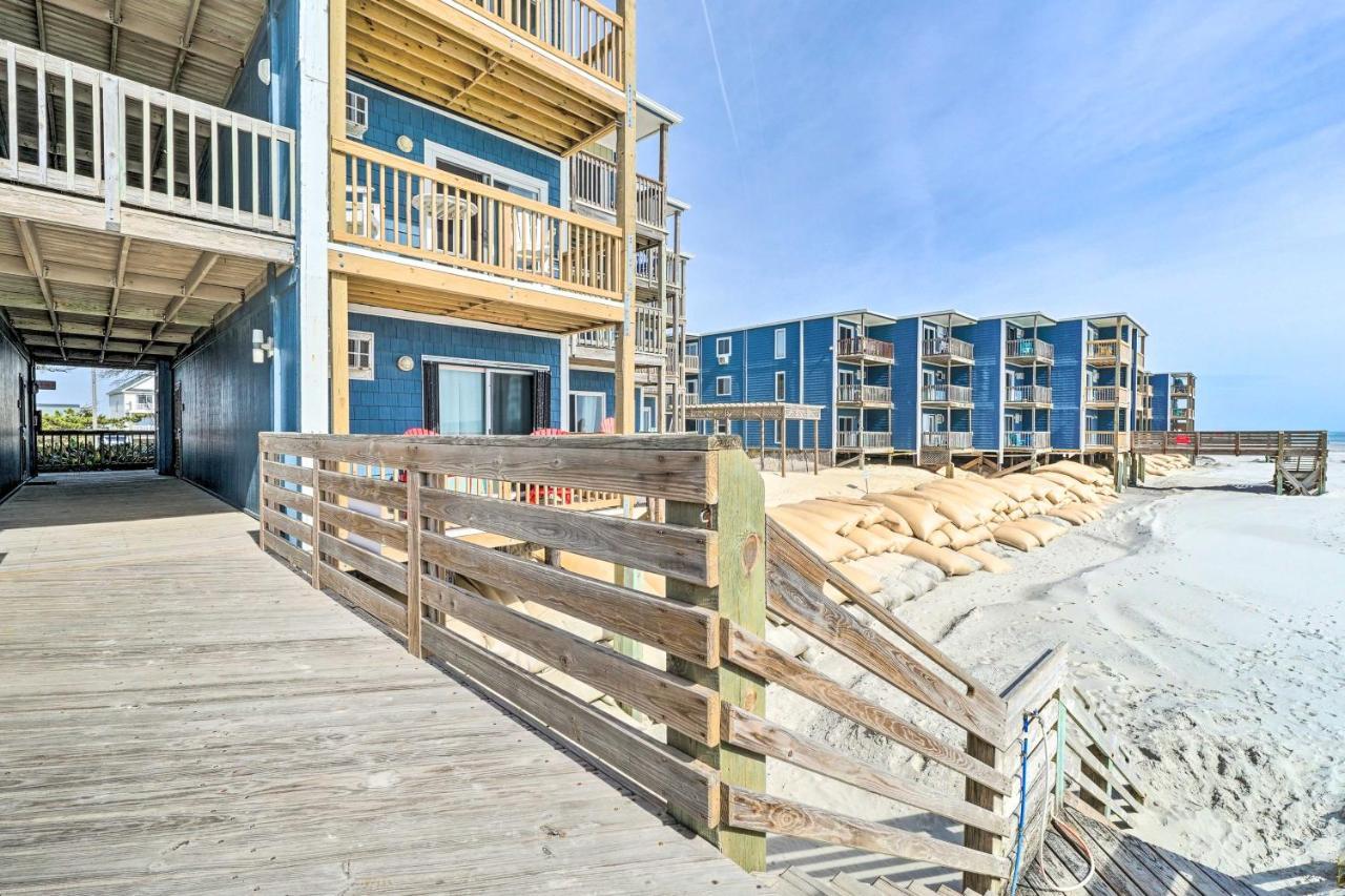 North Topsail Condo - Steps To Beach! North Topsail Beach Extérieur photo