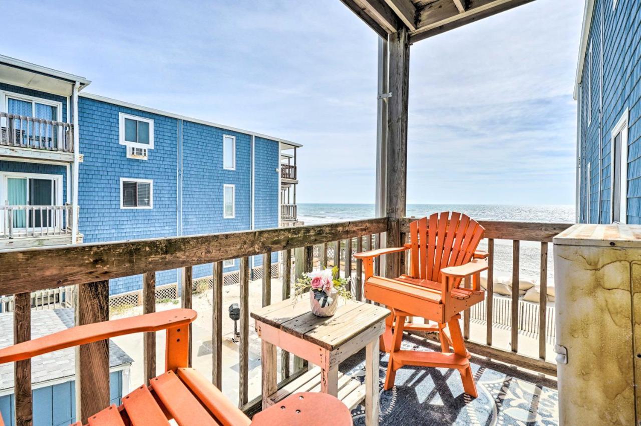 North Topsail Condo - Steps To Beach! North Topsail Beach Extérieur photo